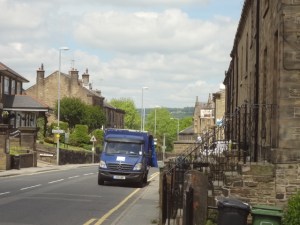 Up the hill behind the hotel