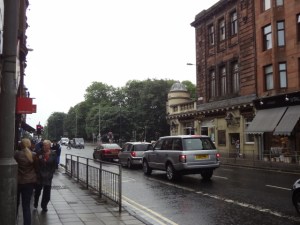 They have side walk fences to keep me from getting killed