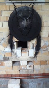 Front of kiln Fire box