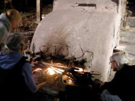 The fire's moved into the kiln